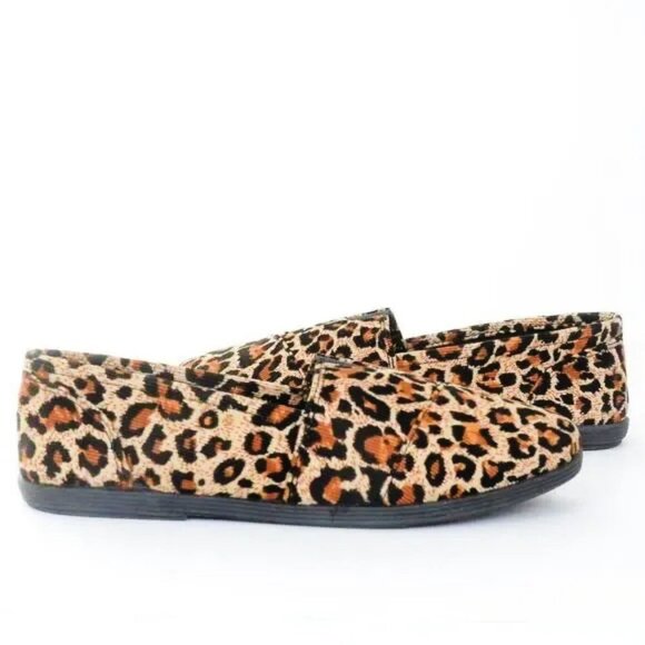 Soda Shoes Girls Object-s Leopard Slip On Kids Flats NEW NIB - Picture 2 of 7